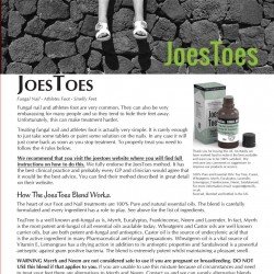 JoesToes Foot and Nail - 150ml Pump Massage