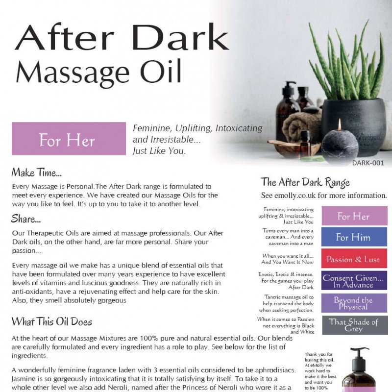 After Dark Massage - For Her - Personalised