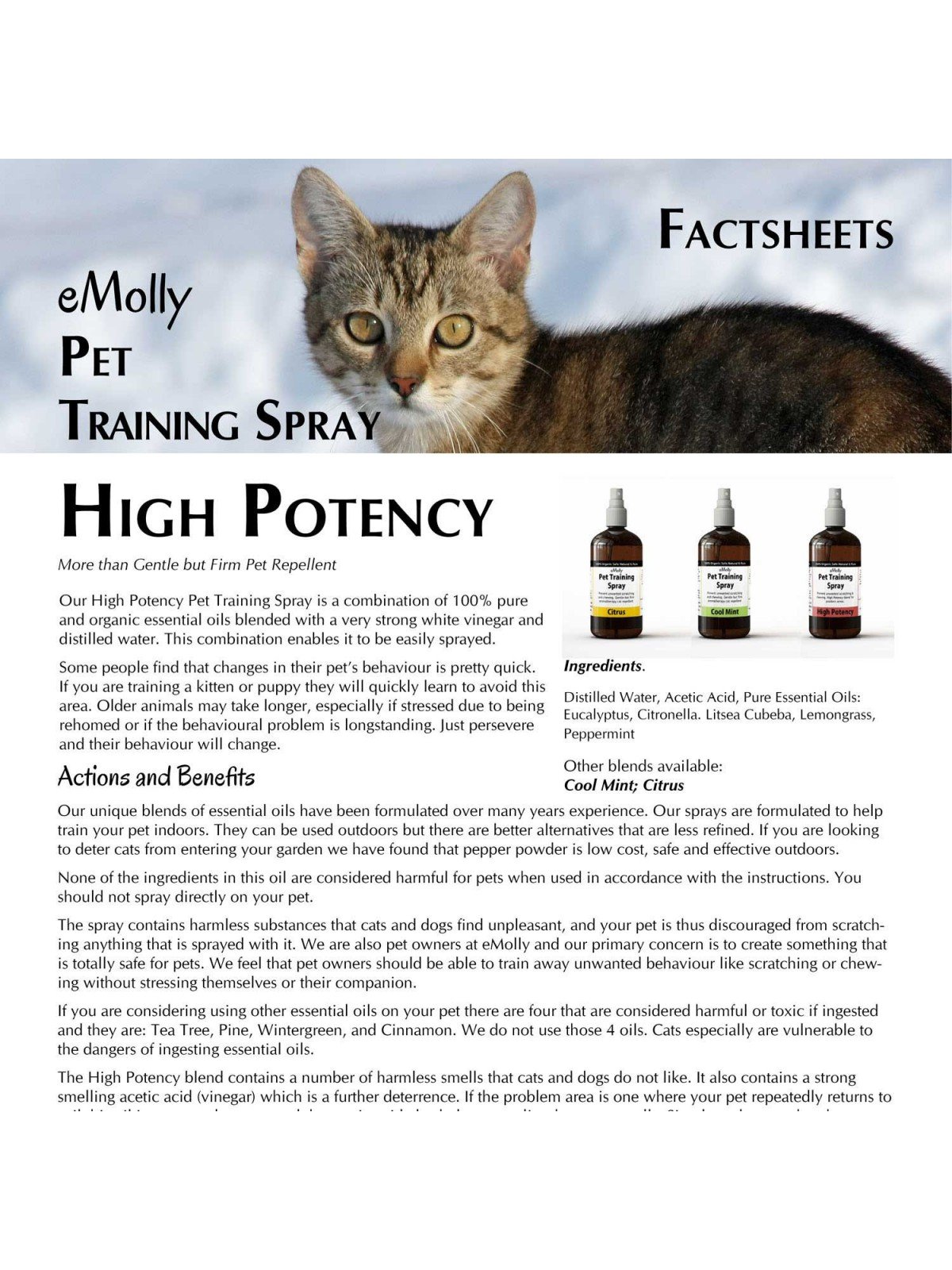 Pet Training Spray - Potent