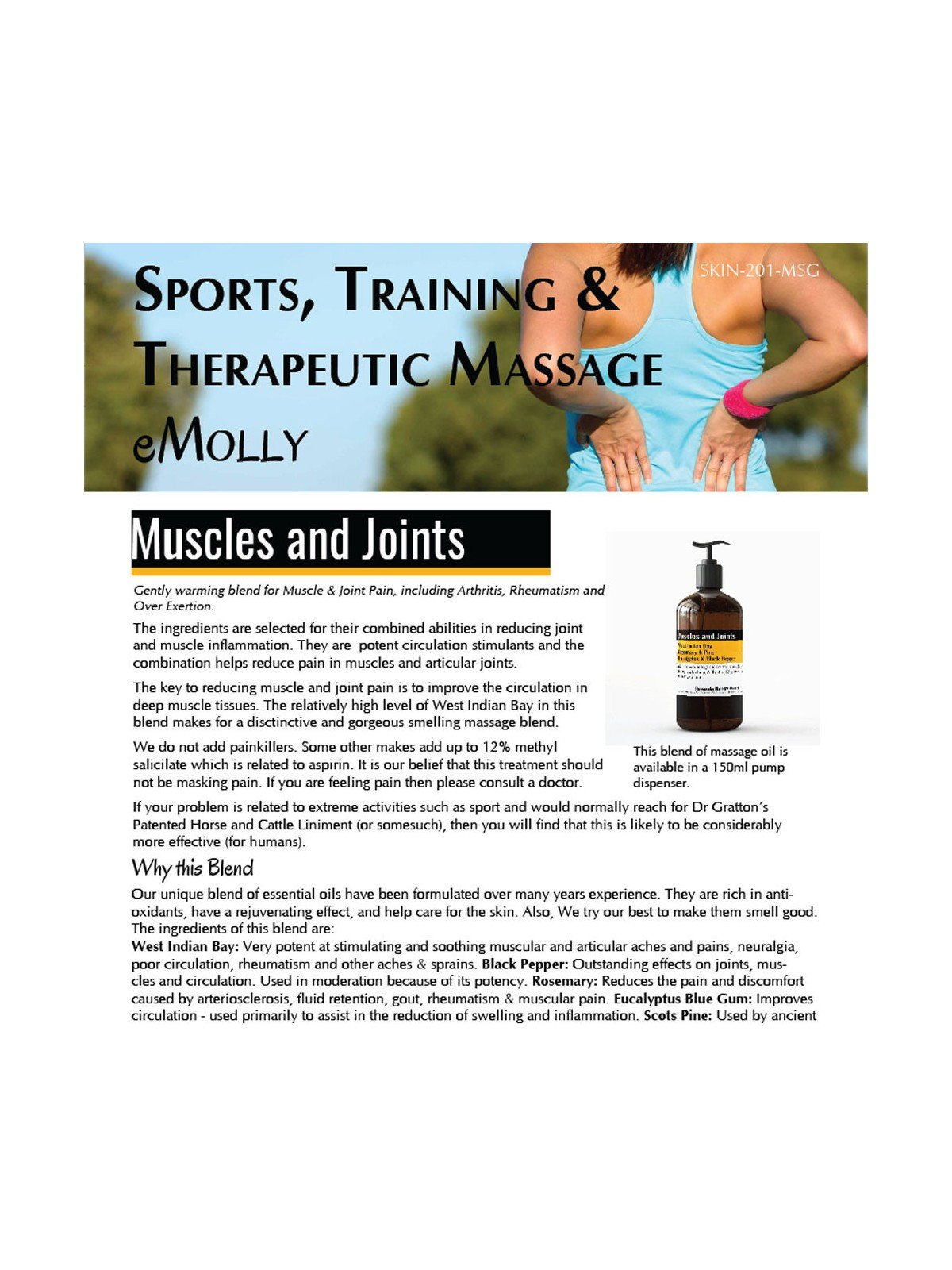 Sports Massage - Muscle & Joints