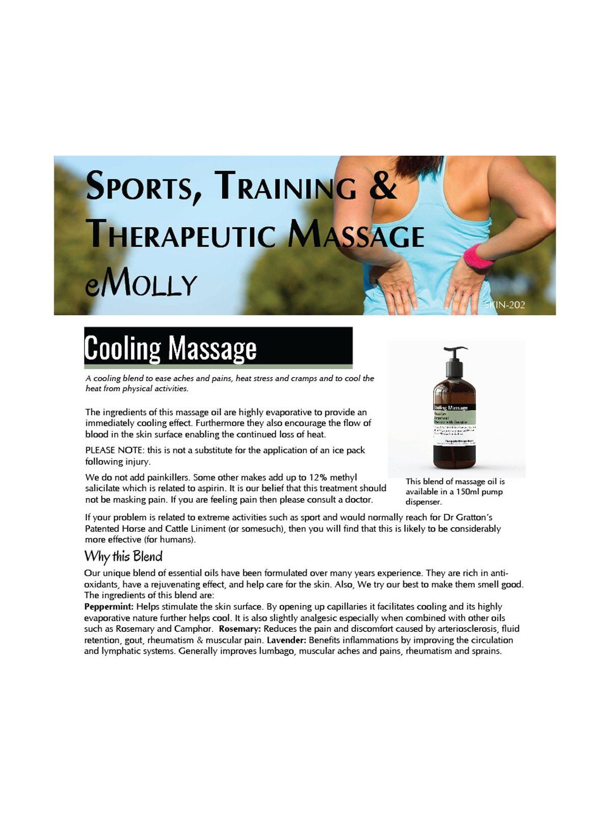 Sports Massage - Cooling Massage